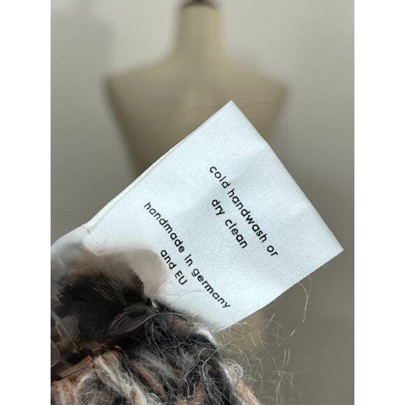 MAIAMI Basic Sz M/L Mohair Blend Toggle Cardigan Sweater Handmade - Picture 4 of 10